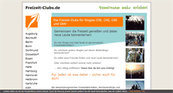 Desktop Screenshot of freizeit-clubs.de